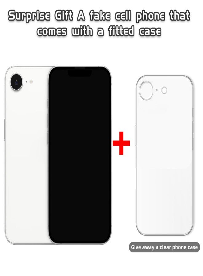 Faawxlo Fake Phone Dummy PropPhone, BlackScreen Decoy PhonePear PhoneNon-Working Phone16e 16Pro Max, DisplayPhone Look Like Real Phonepro max16 (16,White,Black Screen) Prop Mobile Phone - Image 3